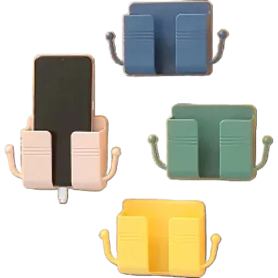 Multi-function Wall Mounted Organizer Holder, Storage Box, Remote Control, Mobile Phone Plug 1 pc - Rokomari product